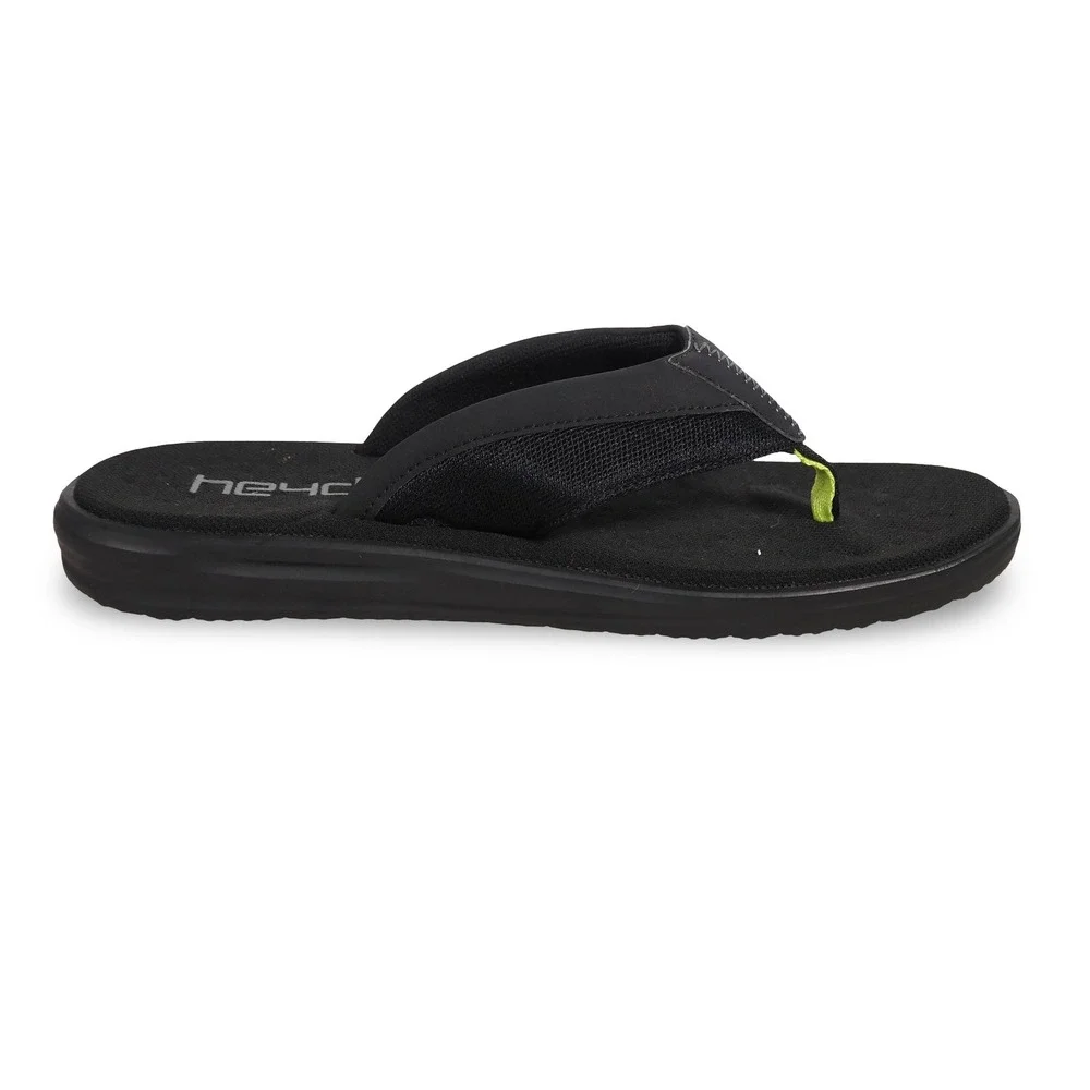 Hey Dude Flinn Free Foam Bed Thong Sandals Mens 9 Black Airflow Flip Flops